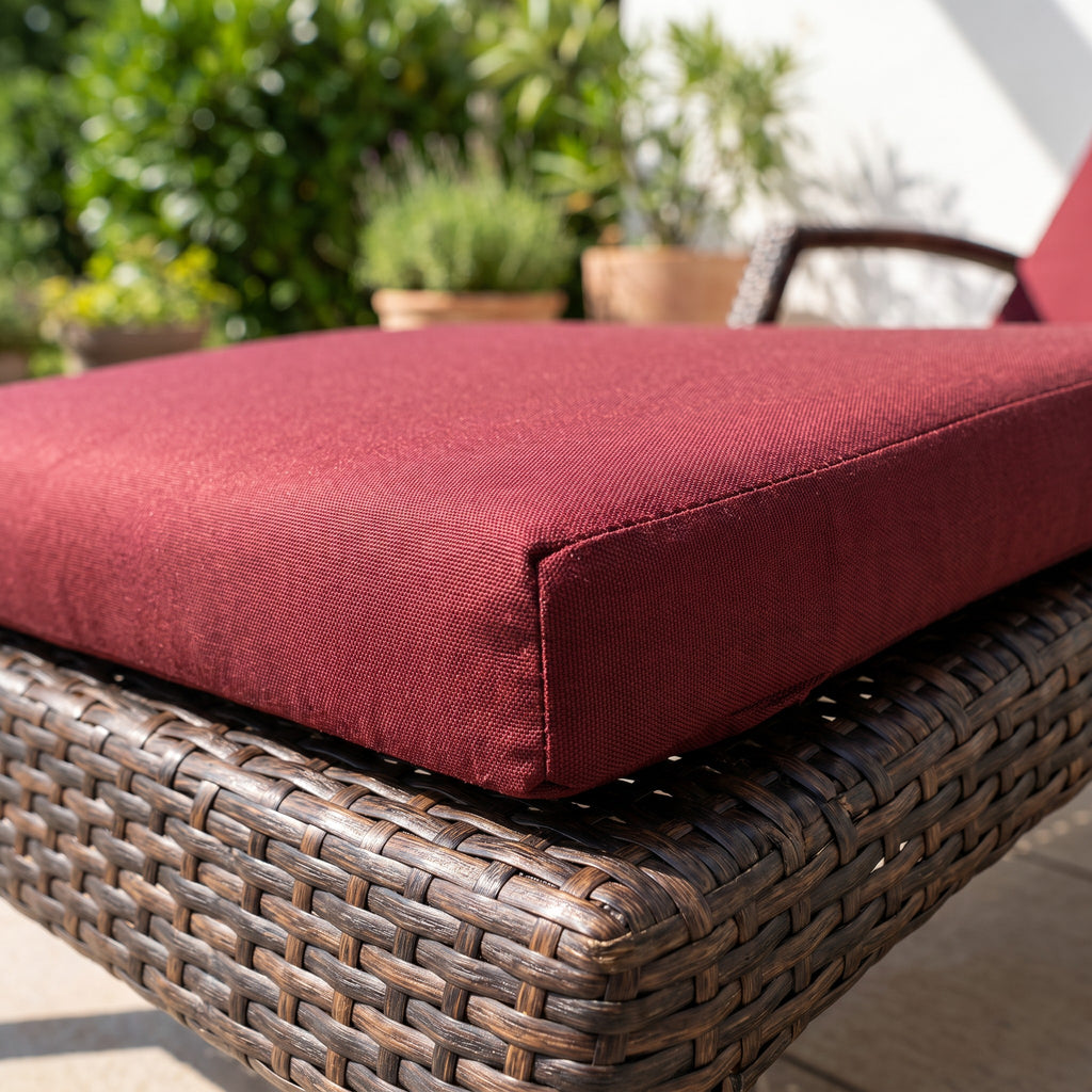 Sonnenliege Siesta de Luxe – Detailansicht Material