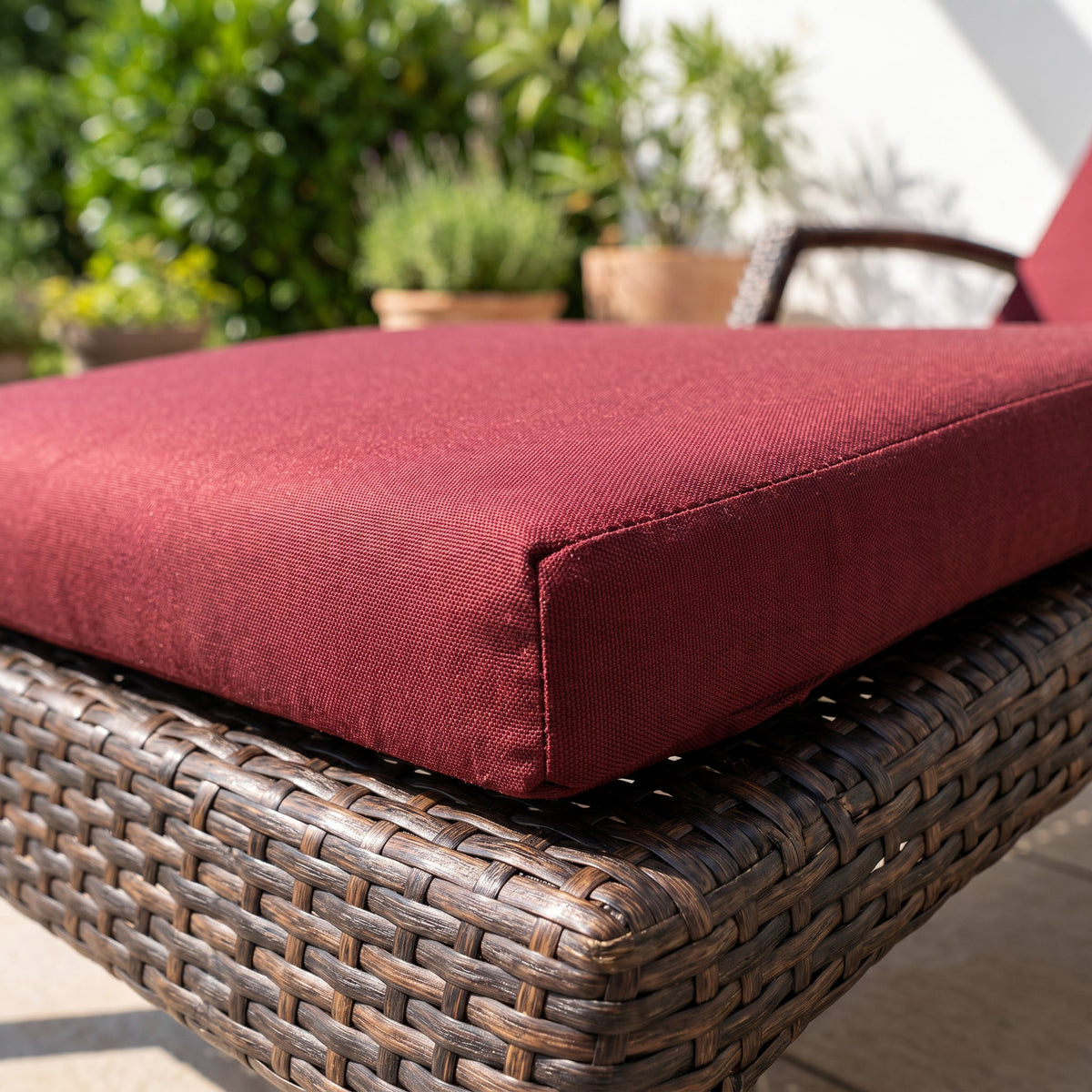 Sonnenliege Siesta de Luxe – Detailansicht Material