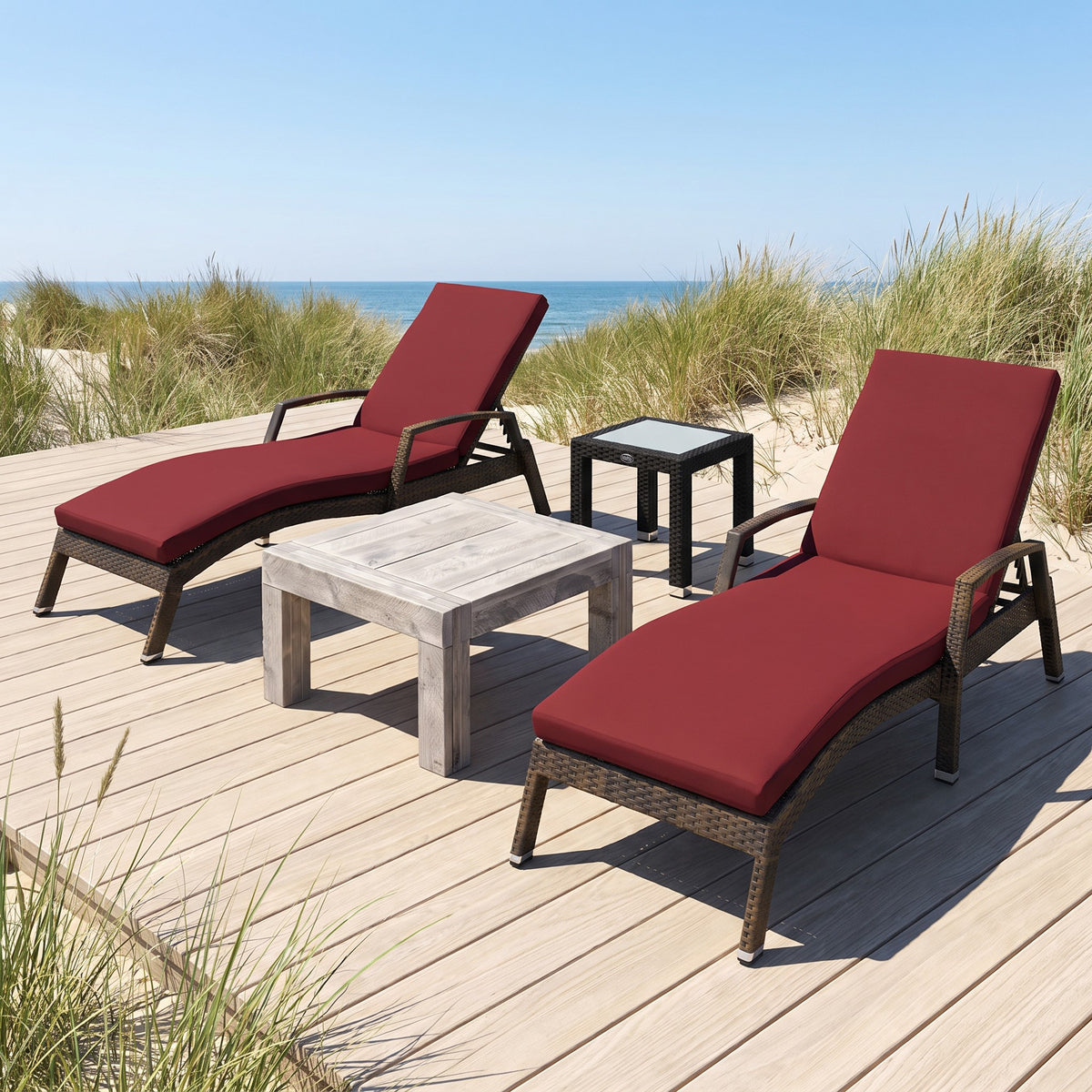 Sonnenliege Siesta de Luxe – Einsatzbeispiel am Tag