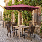 Terrassenstuhl Cappuccino burned – Einsatzbeispiel Restaurantterrasse