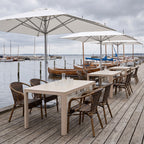 Terrassenstuhl Ceres burned – Einsatzbeispiel Restaurantterrasse