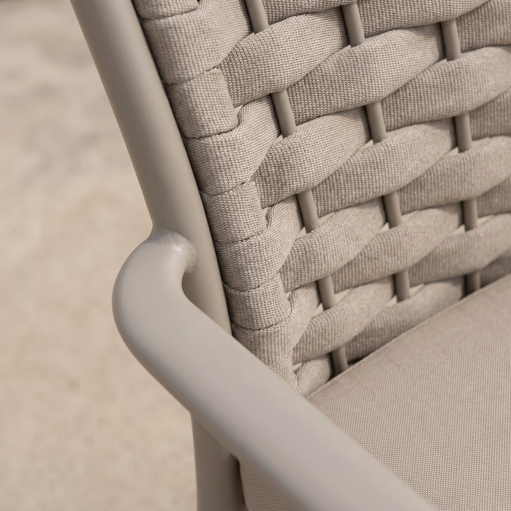 Terrassenstuhl Dea greige – Detailansicht Material