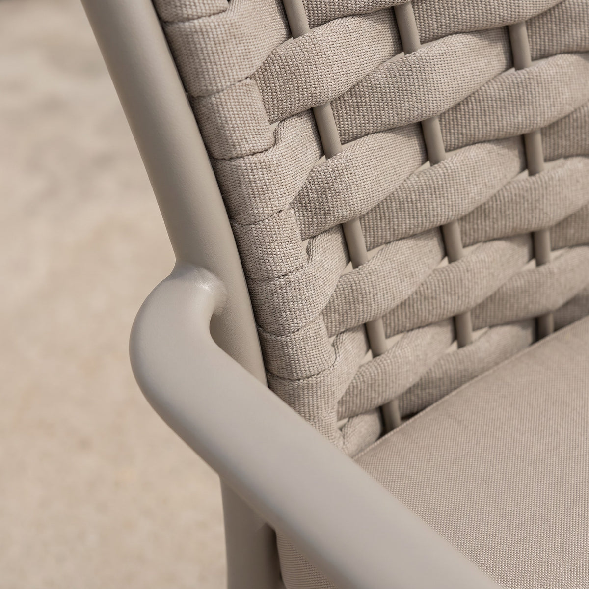 Terrassenstuhl Dea greige – Detailansicht Material