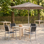 Terrassenstuhl Eris schwarz – Einsatzbeispiel Restaurantterrasse