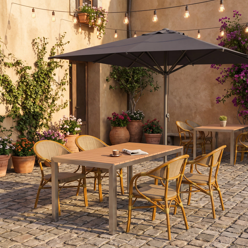 Terrassenstuhl Janus – Einsatzbeispiel Restaurantterrasse