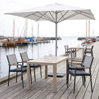 Terrassenstuhl Kronos Anthrazit – Einsatzbeispiel Restaurantterrasse