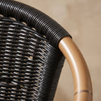 terrassenstuhl-marino-schwarz – Detailansicht Material