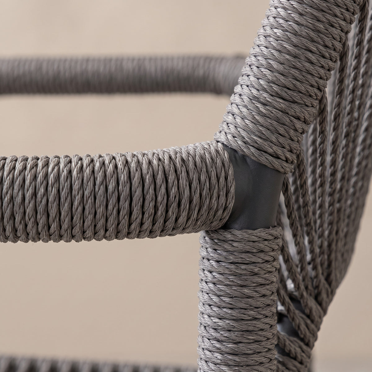 Terrassenstuhl Merkur Anthrazit – Detailansicht Material