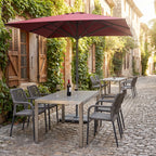 Terrassenstuhl Merkur Anthrazit – Einsatzbeispiel Restaurantterrasse