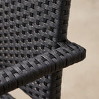 Terrassenstuhl Moon schwarz – Detailansicht Material