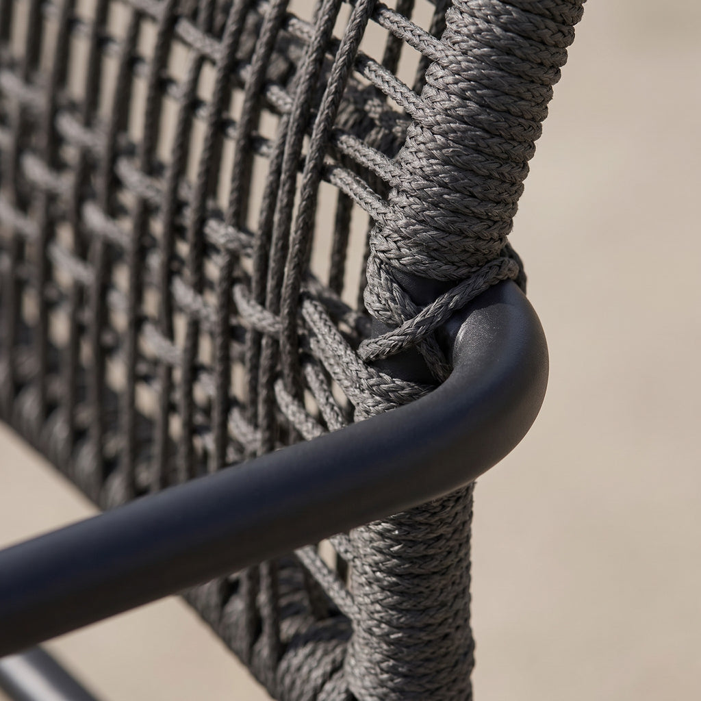 Terrassenstuhl Pallas anthrazit – Detailansicht Material