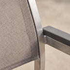 Terrassenstuhl Sedna taupe – Detailansicht Material