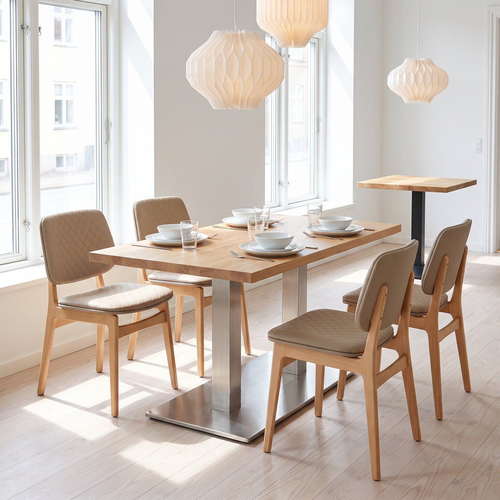 Restaurantstuhl Thea – Einsatzbeispiel am Tag