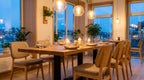 Restaurantstuhl Thea – Einsatzbeispiel am Abend