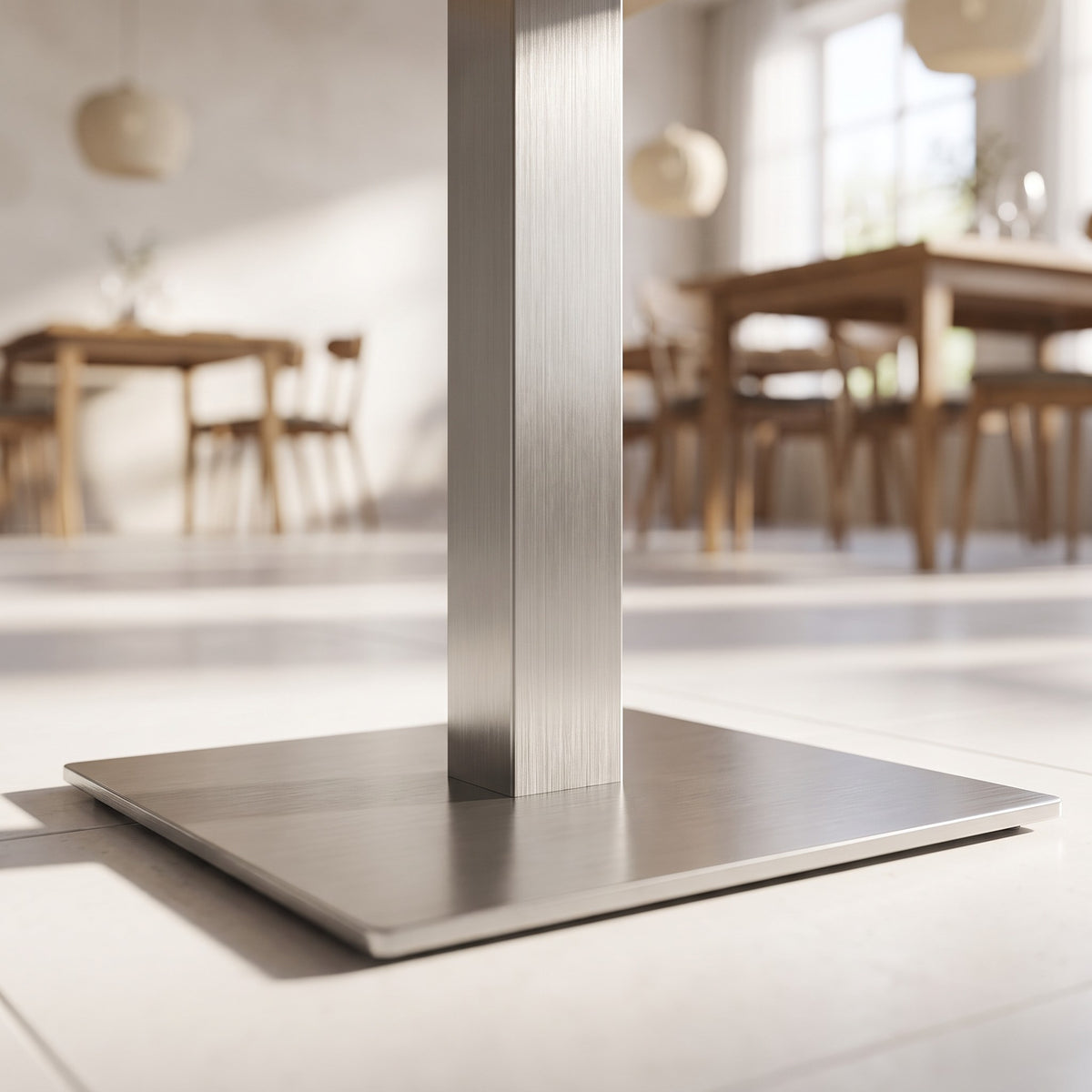 Tischgestell E-04040 – Detailansicht Material