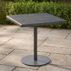 Werzalit Tischplatte 065 Palisade Gris – Detailansicht Gestell