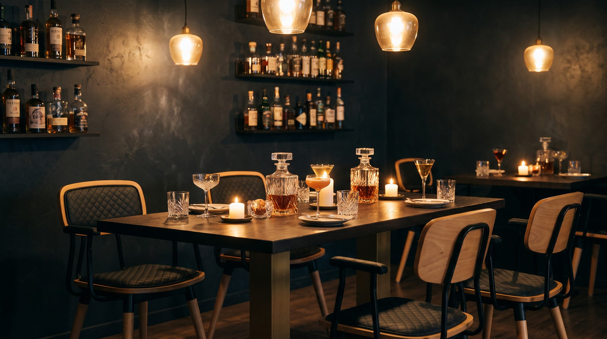 Restaurantstuhl Washington AL P – Einsatzbeispiel am Abend