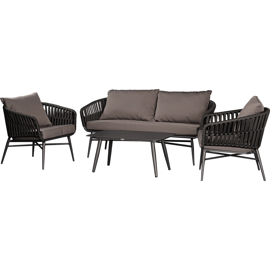 Loungeset Formentera schwarz