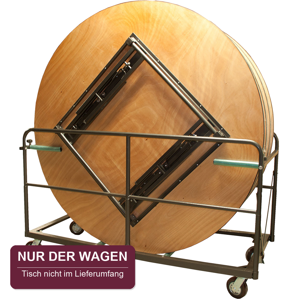 Plakette: nur der wagen – Tisch nicht im Lieferumfang